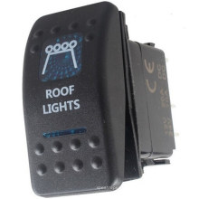 Barco marino Coche Azul LED Spot Light Interruptor basculante 5 pines Spst encendido / apagado 12V / 24V